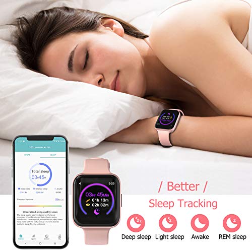 Ripley - RELOJ INTELIGENTE BRIBEJAT PARA MUJER DE 39 MM COLOR ROSA CON  PANTALLA TÁCTIL DE 1,4' MONITOR DE SUEÑO FRECUENCIA CARDÍACA