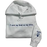 Pofily Personalized Embroidered Mama Sweatshirt With Kid Names On Sleeve, Mom Sweatshirt For Women, Gifts For Mom Grandma