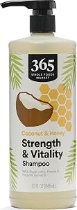 365 by Whole Foods Market, Strength & Vitality Shampoo, Coconut & Honey, 32 Fl Oz