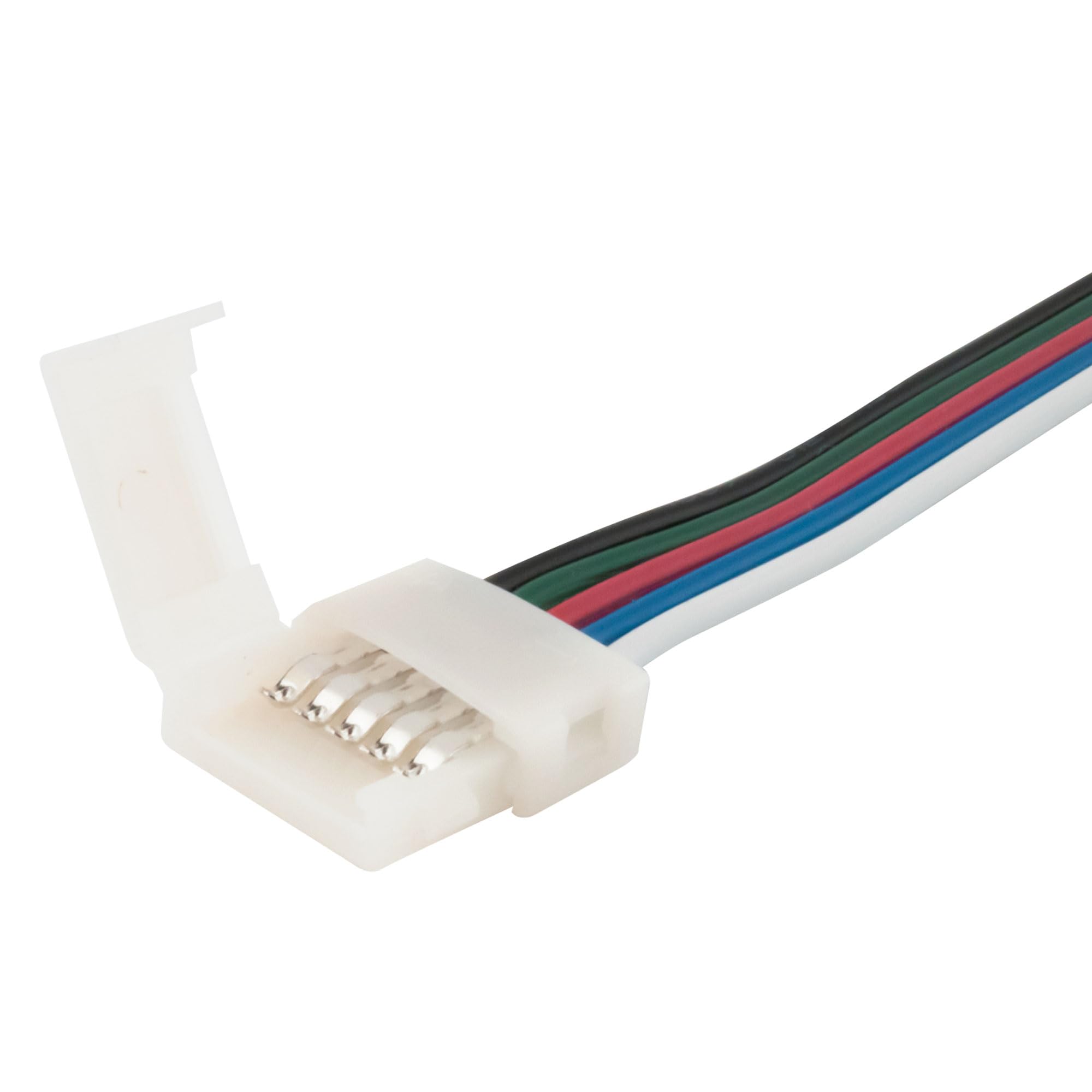 SeKi 50 cm Cable for 10 mm LED RGB+W Strip Clip Connector RGBW Extension White