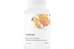 THORNE - Betaine HCL & Pepsin - Digestive Enzymes for Protein Breakdown and Absorption - 225 Capsules