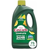 Cascade Complete Dishwasher Detergent Liquid Gel, Dish Detergent, Dishwasher Soap, Citrus, 75oz