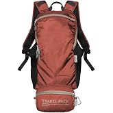 ChicoBag Travel Pack rePETe + Refine | Eco-friendly Lightweight and Packable Travel Backpack (Jasper)