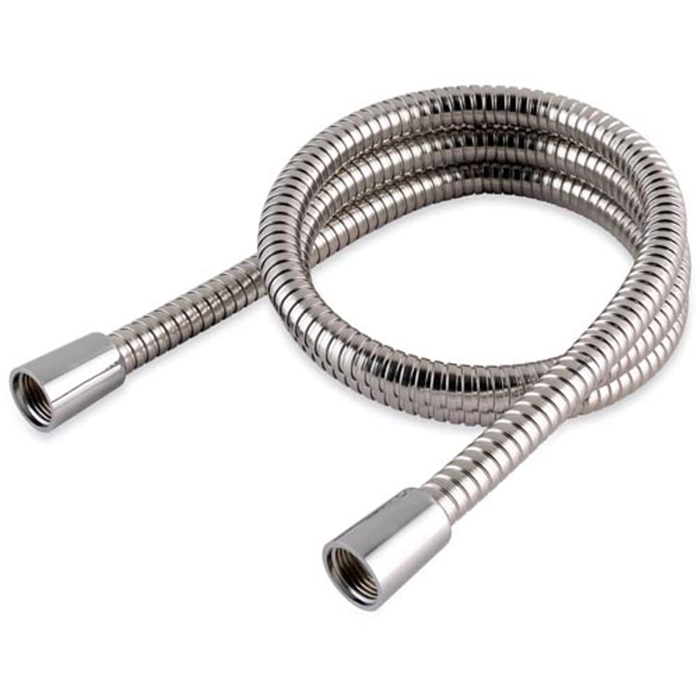 200cm Long Shower Hose - 10mm Internal Bore - Stainless Steel - for Hair Washing, Baths and Showers - UK Seller