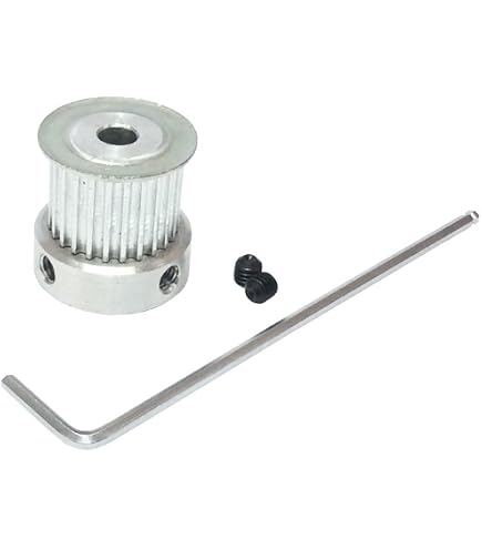 HTD5M Aluminum Timing Belt Pulley – 15 Teeth, 10mm Bore, 16mm Width – Stepper Motor