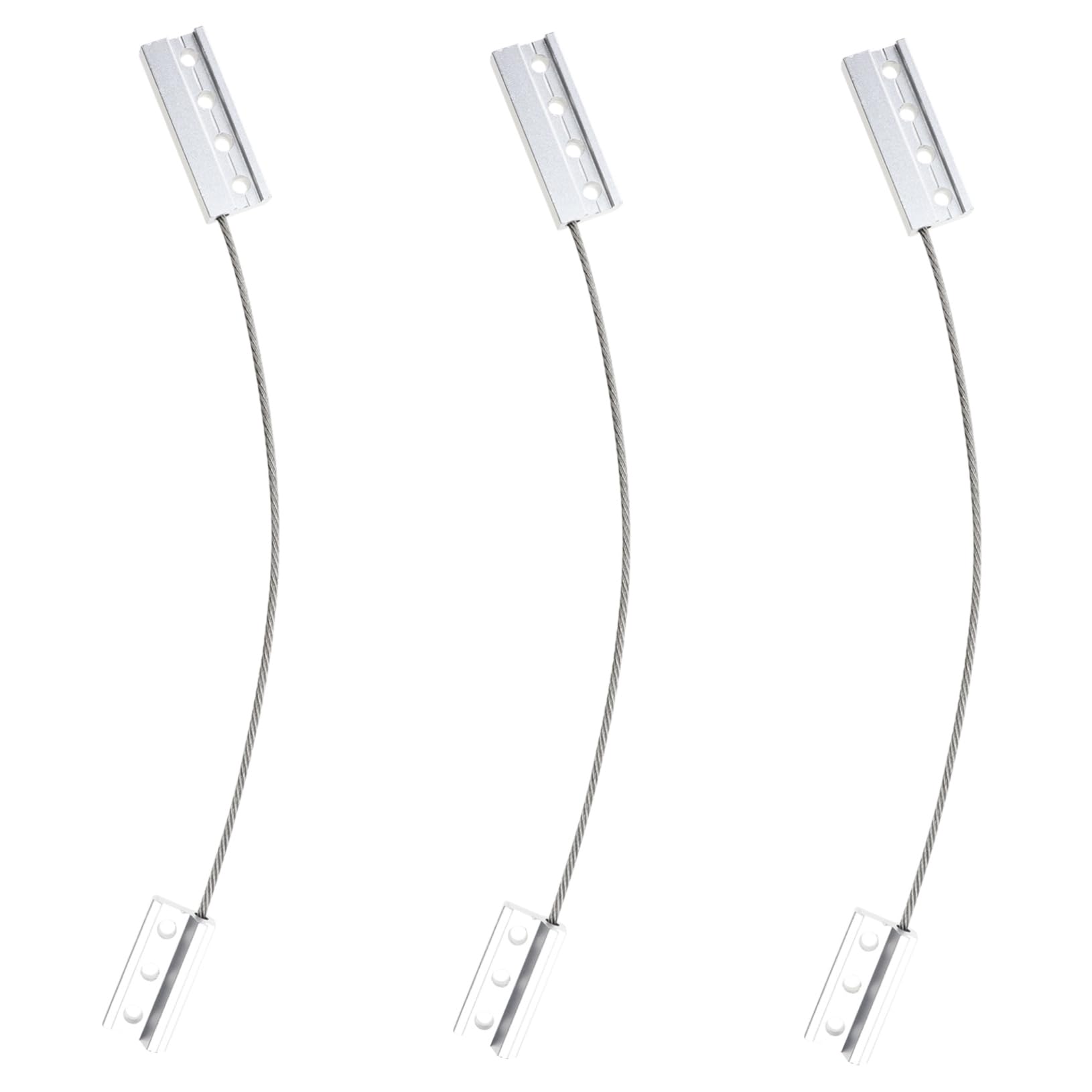 Housoutil 3pcs Stainless Steel Cabinet Restraint Cable Cupboard Hinge Limiter Restrict Door Swing Flexible Braided Cable for Home
