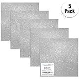 Silver Glitter Vinyl Adhesive - 12