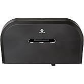 Georgia-Pacific Two-Roll Jumbo Jr. Toilet Paper Dispenser by GP PRO Black 59210 22.1"W x 4.8"D x 12.1" H