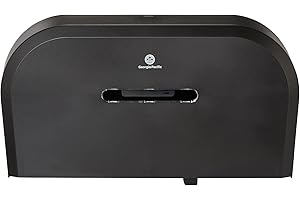 Georgia-Pacific Two-Roll Jumbo Jr. Toilet Paper Dispenser by GP PRO Black 59210 22.1"W x 4.8"D x 12.1" H