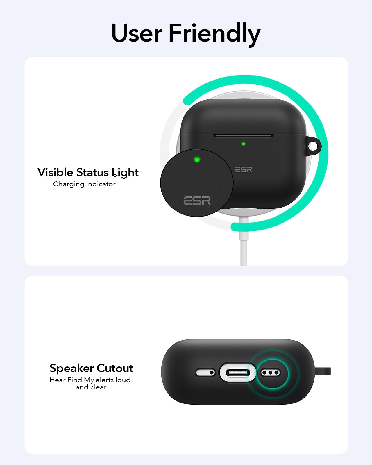 ESR for AirPods 4 Case, Compatible with Apple