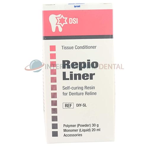 Denture Acrylic Resin Denture Reliner Kit - Self-Curing Soft Temporary ...