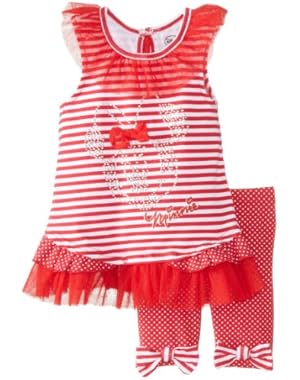 Baby Girls' 2 Piece Stripped Minnie Pullover and Short