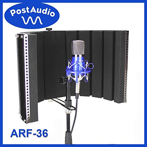 Post Audio ARF-36 Foldable Reflection Filter and Portable Vocal Booth with Carrying Bag. Studio Sound Anywhere, Anytime.