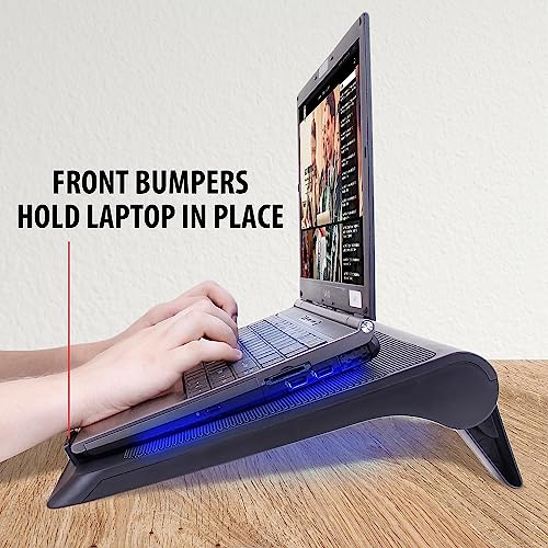 ENHANCE Gaming Laptop Cooling Pad Stand with LED Cooler Fans