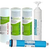 APEC Water Reverse Osmosis Filter Replacement Set, 5-Stage RO System Filters, 50 GPD, For Essence Series ROES-50 Under Sink System