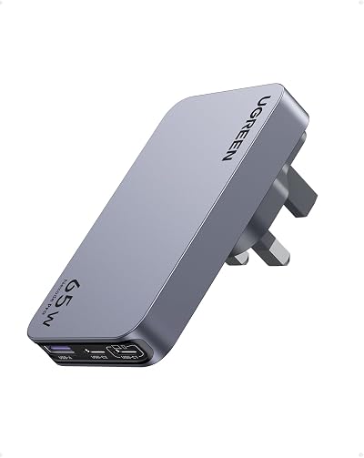 UGREEN 65W USB C Charger Nexode Pro 3-Port GaN Travel Adapter US UK EU Plugs