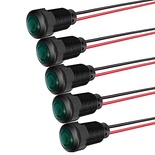 Gebildet 5pcs LED Plastic Indicator Pilot Light