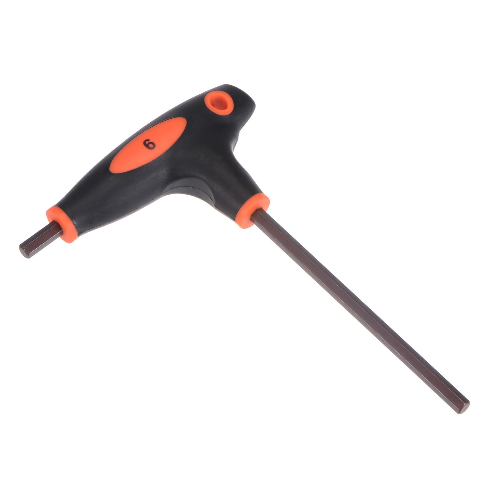 CoCud T-Handle Hex Key, 6mm Hex, S2 Steel Metric T-Key Wrench Red - (Applications: for Basic Home Repair and Mechanical Maintenance), 1-Piece