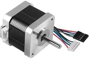 MELIFE 3D Printer Motors, Nema 17 Stepper Motor 42 Motor 1.8 Stepper Angle 42BYGH 1.7A (17HS4401) Motor 4-Lead W/1m Cable for 3D Printer Extruder
