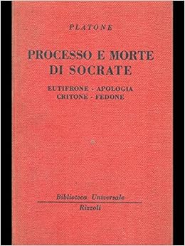 Amazon.it Processo e morte di Socrate Platone Libri