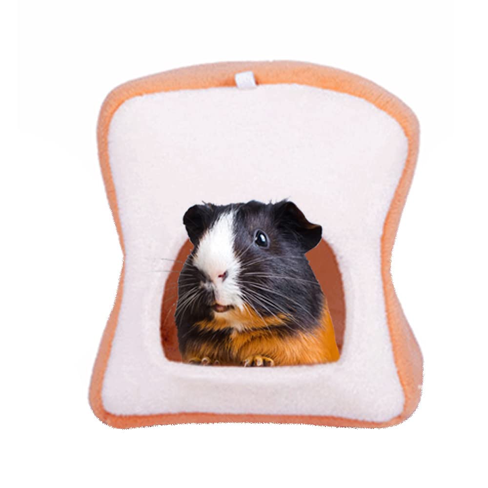 HanryDong Winter Warm Hamster Bed, Small Animals Cotton Mini Pet House, Machine Washable Cozy Hideout, Grey Green Cute Nest Cage for Rats Chinchilla Guinea Pig Hedgehog