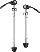 HJUWANG 1 Pair Bike Quick Release Skewer Front Rear Hub Ultralight Black view 9