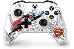 Skinit Decal Gaming Skin Compatible with Xbox One S Controller - Officially Licensed Warner Bros Flying Superman Design