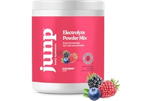 JUNP Electrolytes Powder No Sugar No Carbs – Wild Berry Fruit Flavor Drink Mix - Potassium & Salt Electrolyte Hydration Powder Zero Calorie Sugar Free Electrolyte Powder, Keto Friendly, 90 Servings