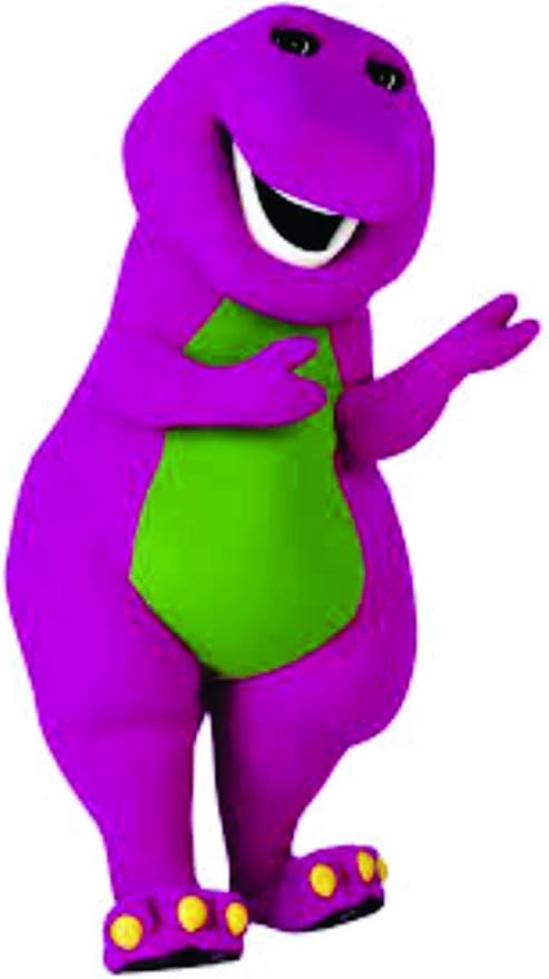 Amazon Com Barney Hugs The Dinosaur Show Mascot Kids Tv Show Wall