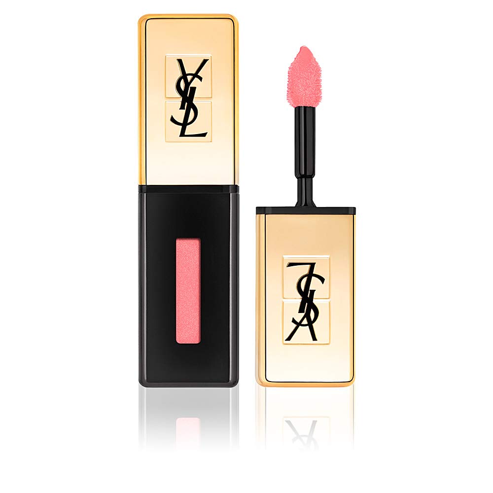 Yves Saint Laurent Rouge Pur Couture Vernis A Levres Glossy Stain Lip Gloss, No. 8 Orange De Chine, 0.2 Ounce