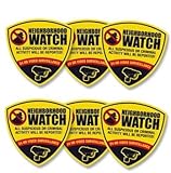 Reflective Neighborhood Watch Surveillance Camera Decals - 4