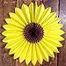 Devra Party 6-Pack 18 Inch Large Tissue Paper Sunflower Fan
