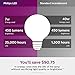 Philips LED Dimmable G25 Soft White Light Bulb with Warm Glow Effect Lumen, 2700-2200-Kelvin,E26 Base