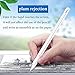 Stylus Pen for Apple iPad Pro, Stylist Active Digital Pencil Support Wireless Charging & Palm Rejection, for iPad Pro 3rd Gen 11/12.9 Inch/Air 3rd Gen/iPad 6th Gen/iPad Mini 5th Gen After 2018