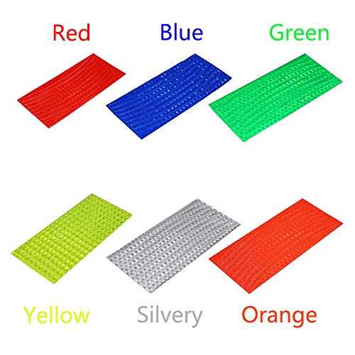 image for YESON Fluorescent Bicycle Sticker Wheel Rim Reflective Stickers Decals