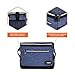 opux Insulated Lunch Box Men Women, Lunch Bag for Work School, Leakproof Soft Cooler Tote Adult, Large Lunch Pail Kids Boys Girls, Picnic Beach Food Bag with Shoulder Strap, Heather Navy