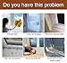 Door Weather Stripping, Window Silicone Seal Strip,Self Adhesive Tape for Draft Stopper Gap and Glass Shower|16Ft Long X 1.77 Inch(45mm) Width ，Transparent |