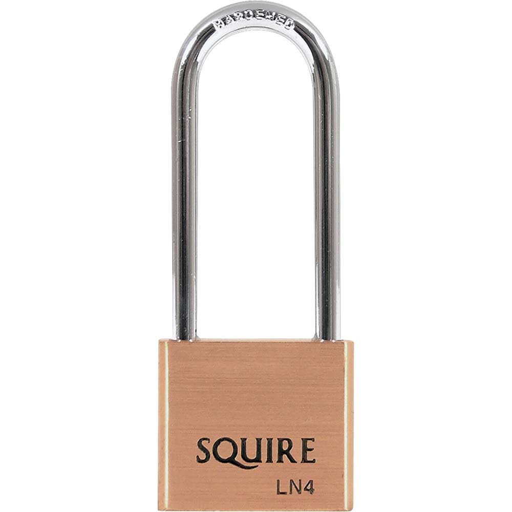 Henry Squire Lion Premium Solid Brass 5 pin Long Shackle Double Locking Padlock, 39.5 mm (Length)