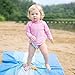 Green Sprouts Baby Girls, Infant and Toddler Long Sleeve Rashguard | All-Day UPF 50+ Sun Protection—Wet or Dry, Light Pink, 12 Months