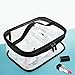 HaloVa Toiletry Bag, Large Cosmetic Bag, Waterproof Makeup Bag, Travel Storage Bag, Transparent Multipurpose Practical