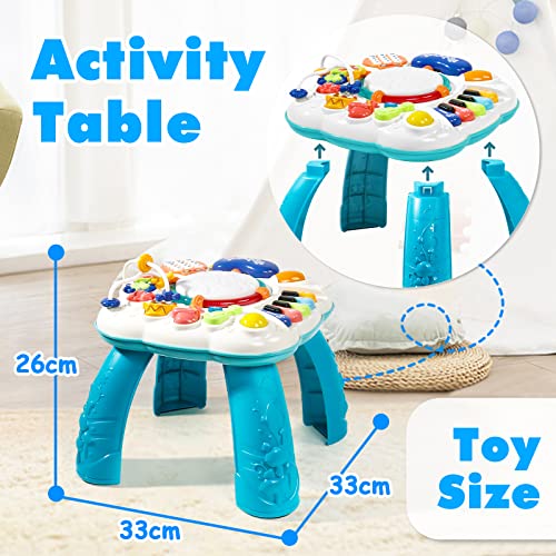 Toys Children 1 Year - Table Activities Baby Toy Montessori Babies Girl 1 2 Years Christmas Gift Musical Instruments Children's Sounds and Lights Educational Gifts for Children 1 2 Years 9 12 Months