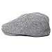 SIGGI Wool Newsboy Cap Mens Winter Hat Cold Weather Ivy Flat Cap Knit British Drivers Cap Gray Grey