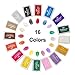 Ink Pads, GYORGKSHI Washable Stamp Pad for Kids, [16 Colors] Craft Scrapbooking Ink Stamp Pads for Rubber Stamps, Paper, Fabric