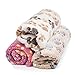 kiwitatá Pet Dog Blanket Puppy Cat Warm Coral Velvet Fleece Soft Dog Paw Print Blanket Beds Mat For Hamsters Guinea Pig