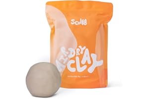 Sculpd Premium Air Dry Clay, Pottery Clay Bag for Adults, Soft Modelling Clay, Self-Hardening Clay Suitable for Arts & Craft 