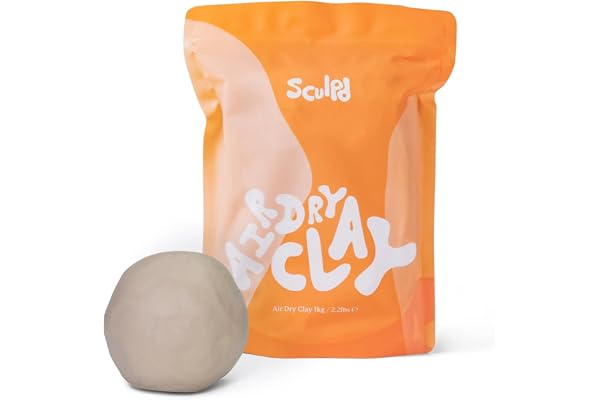 Sculpd Premium Air Dry Clay, Pottery Clay Bag for Adults, Soft Modelling Clay, Self-Hardening Clay Suitable for Arts & Craft