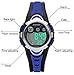 Kids Sport Watch Outdoor LED Sport Waterproof Electronic Quartz Watches for Boy Girls Kids Blue
