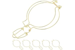 TOYANDONA 6pcs Stainless Steel Glass Jar Buckle Mason Jar Wire Clamps Replacement for Sealing Canisters