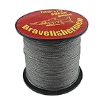 Bravefishermen Super Strong PE Braided Fishing Line 10LB-100LB Gray