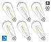 Hyperikon 5W Dimmable ST64 LED Vintage Filament Bulb, 500 lumen, 2300K, E26 Base, UL, Pack of 6
